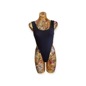 Capella bodysuit black new sleeveless stretch